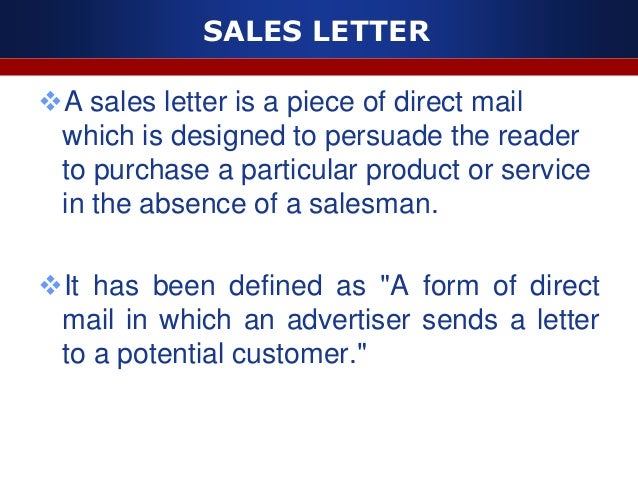 sales letter