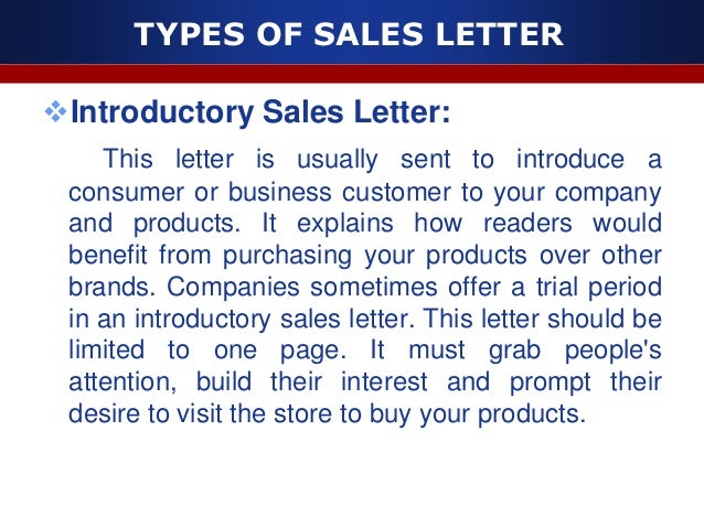 sales letter