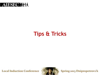 Tips & Tricks
 