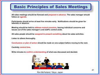 Sales Management Principles Managing the Selling Process | PDF