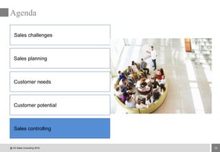 15
Agenda
Sales challenges
Sales planning
Customer needs
Customer potential
Sales controlling
@ CE-Sales Consulting 2016
 