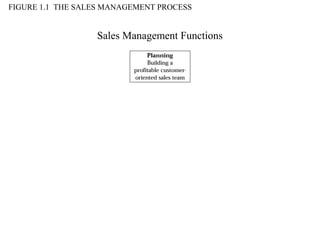 FIGURE 1.1 THE SALES MANAGEMENT PROCESS


                  Sales Management Functions
 