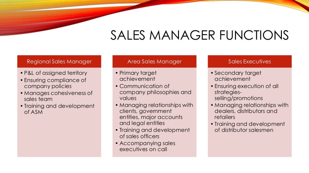Sales Management Fmcg presentation