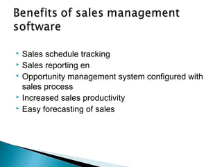 Sales management software | PPT
