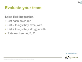 Sales Rep Check List.pdf The Secrets of Sales Management | PDF