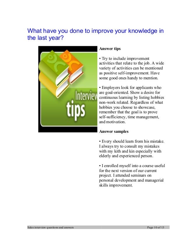 sales manager interview tips