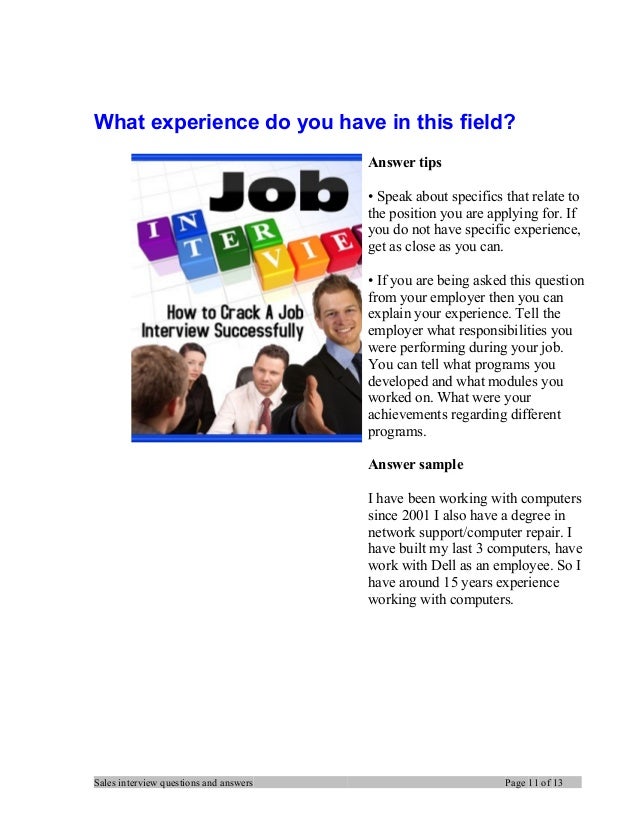 sales manager interview tips