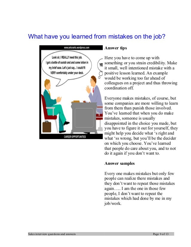 sales manager interview tips