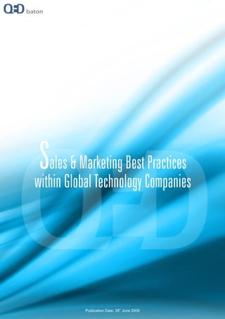 Sales Marketing Best Practices Report 2009