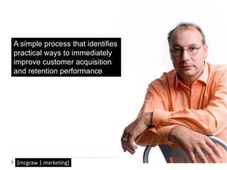 A simple process that identifies practical ways to immediately improve customer acquisition and retention performance