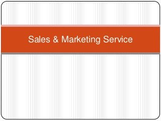 Sales & Marketing Service
 