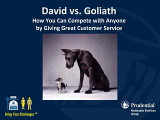 David vs. Goliath How You Can Compete with Anyone by Giving Great Customer Service 