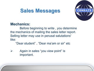Sales messages | PPTX