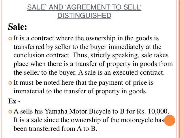 motorcycle sale contract