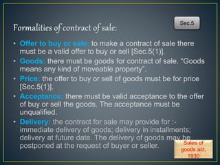 Sales of goods act,1930