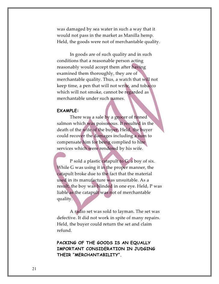 Download PDF The Sale Of Goods Act Free Online