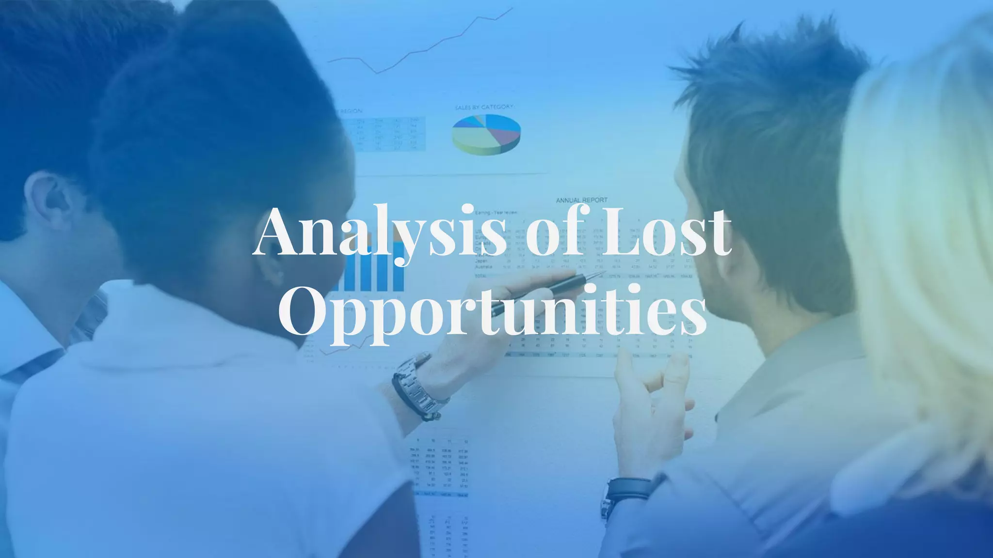 Analysis of Lost
Opportunities
 