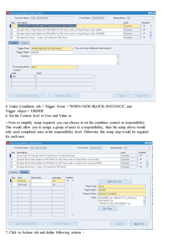 Oracle EBS R12 Sales order personalization