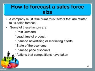 • A company must take numerous factors that are related
to its sales forecast.
• Some of these factors are:
*Past Demand
*...