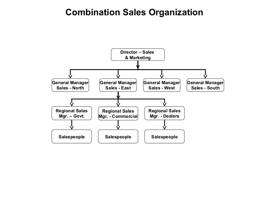 Sales organization structure