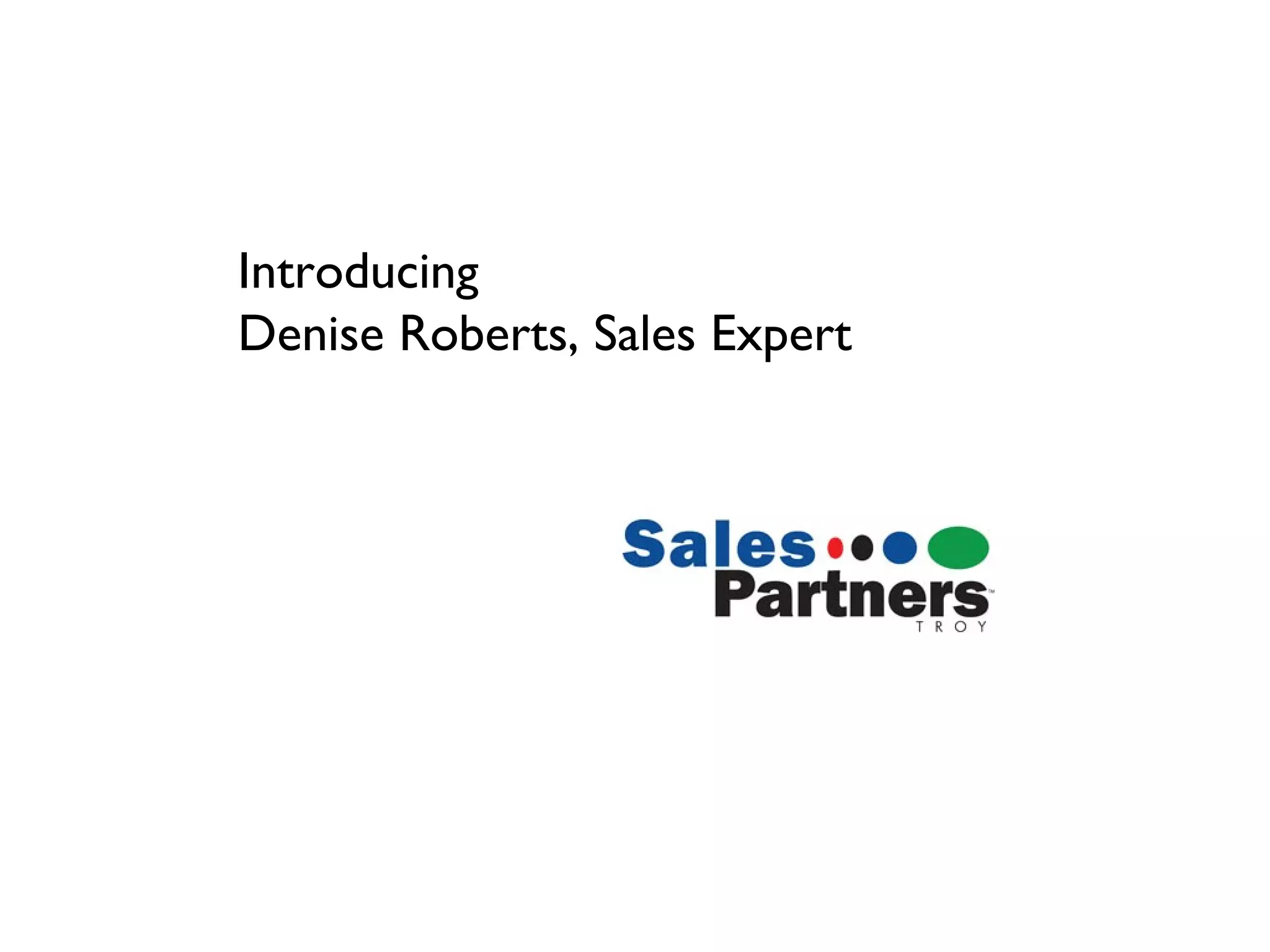 Sales partners presentation | PPT