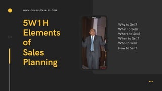 Sales planning 