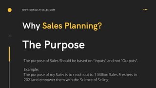 Sales planning 