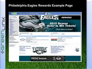 How It Works: By Driving Customers Directly To The Point Of Purchase GreenLink offers three powerful marketing servicesTelevisionEmailWebsiteA powerful database of  response driven consumers are marketed to using behavioral changing mechanisms:10-second TV spots are coupled with sponsored keywords that are embedded in local newscasts 96% of membersopt-in to receive up to three emailsper week9