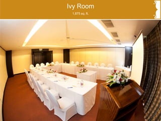 Ivy Room
1,875 sq. ft.
 