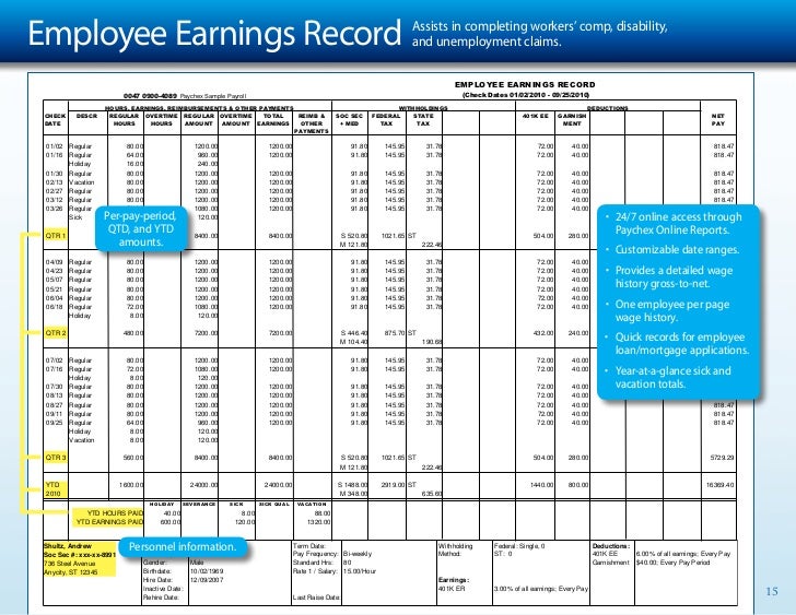one employee payroll