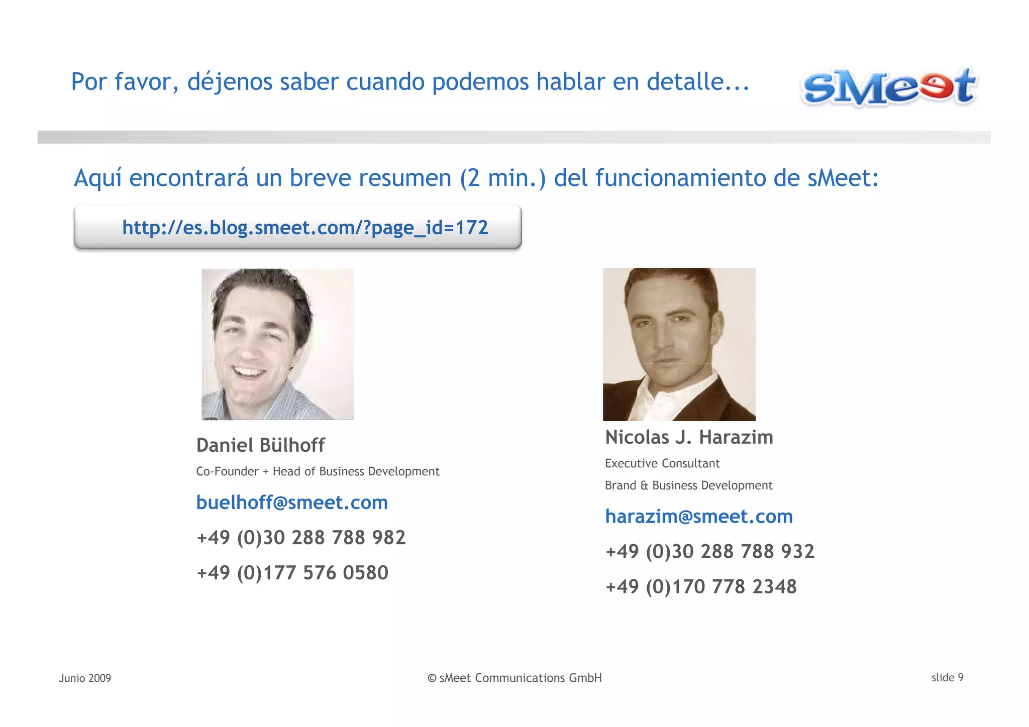 Presentación Socios