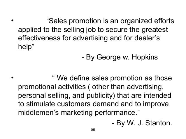 sales promotion sales promotion definition
