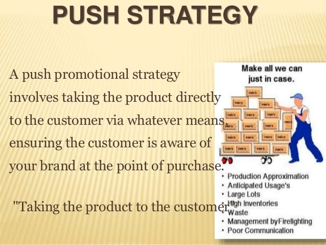 push promotion examples promotional strategies examples
