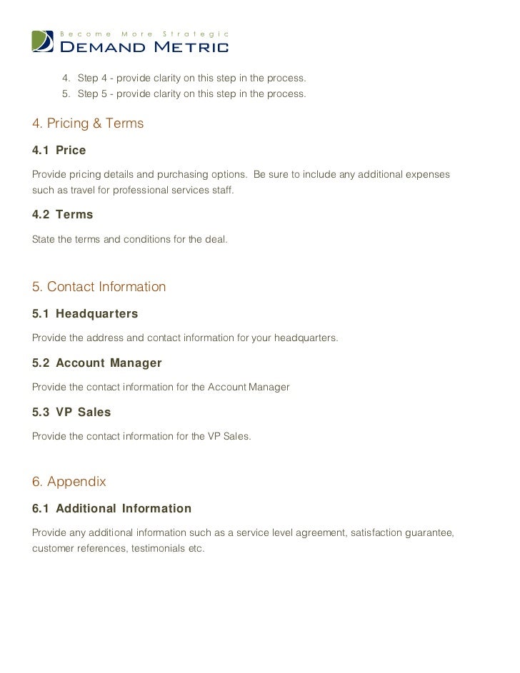 sales proposal template