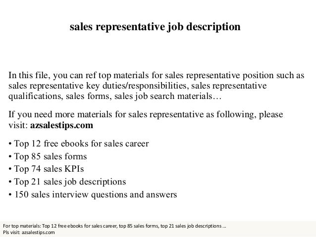 responsibilities of a car salesman