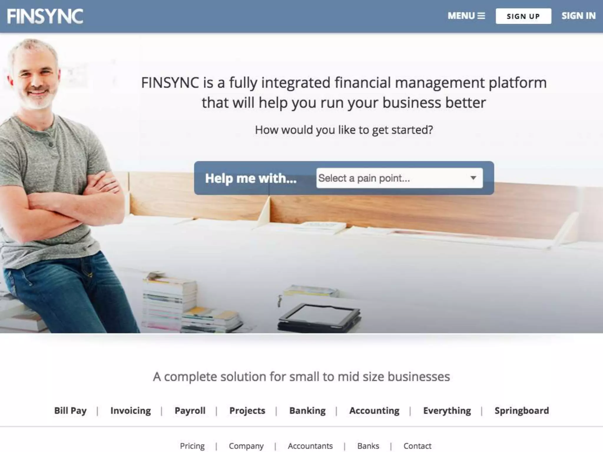 One financial platform to rule them all
www.finsync.com
 