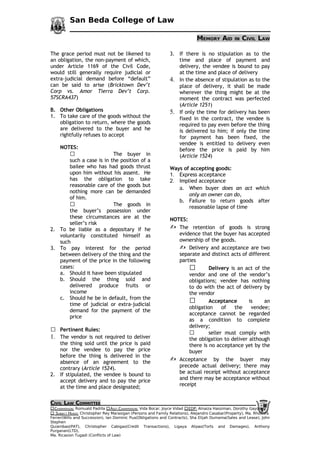 Sales san beda college of law | PDF