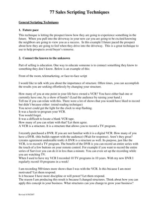 Sales script sample | PDF