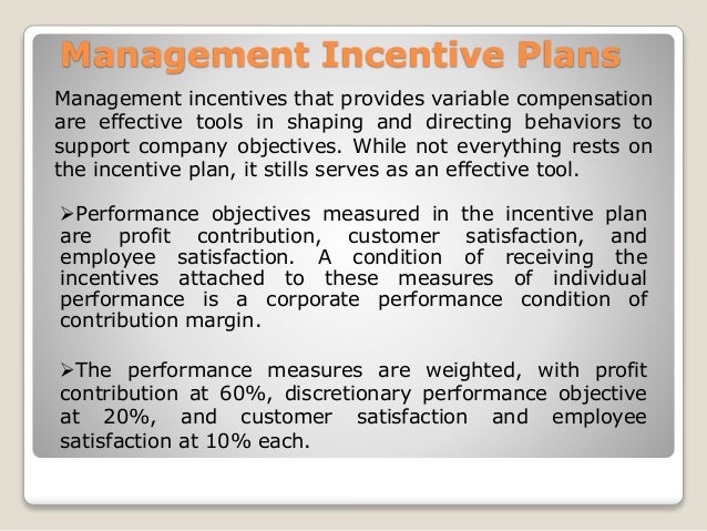 management incentive plan Saless incentive plans management incentive plan Saless incentive plans