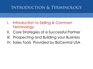 Partner Training: Sales skills