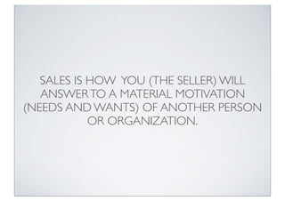 Sales skills handouts
