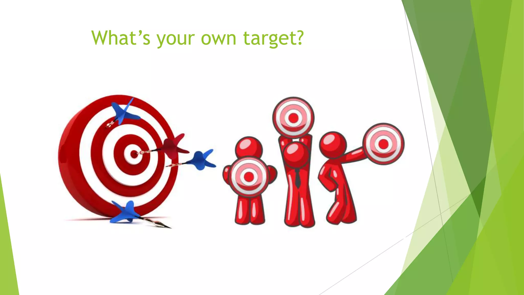 What’s your own target?

 