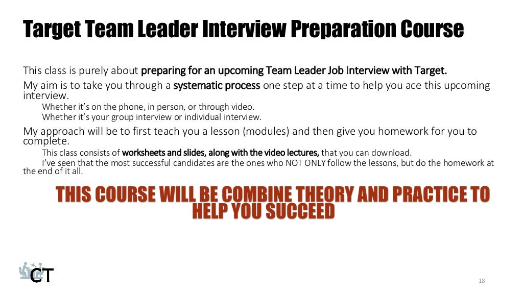 How to Prepare for the Target Team Leader Interview?