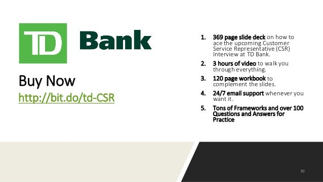 td bank customer care