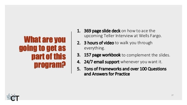 Wells Fargo Teller Interview Wells Fargo Teller Interview