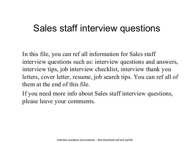 sales manager interview tips