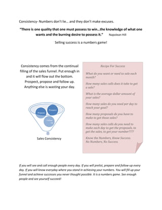 Check your appearance. Shoes shined, clothes clean and pressed, dressed to the same level as your client? What about your breath? Mints not gum! Hair well kempt?