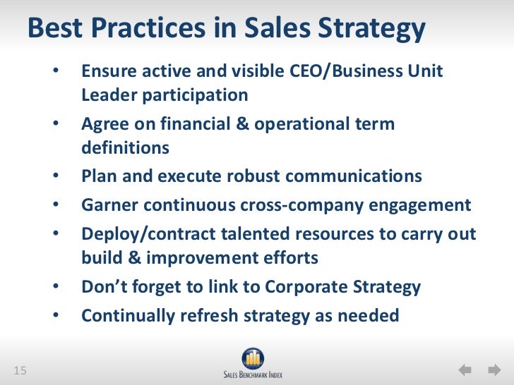 strategic sales plan