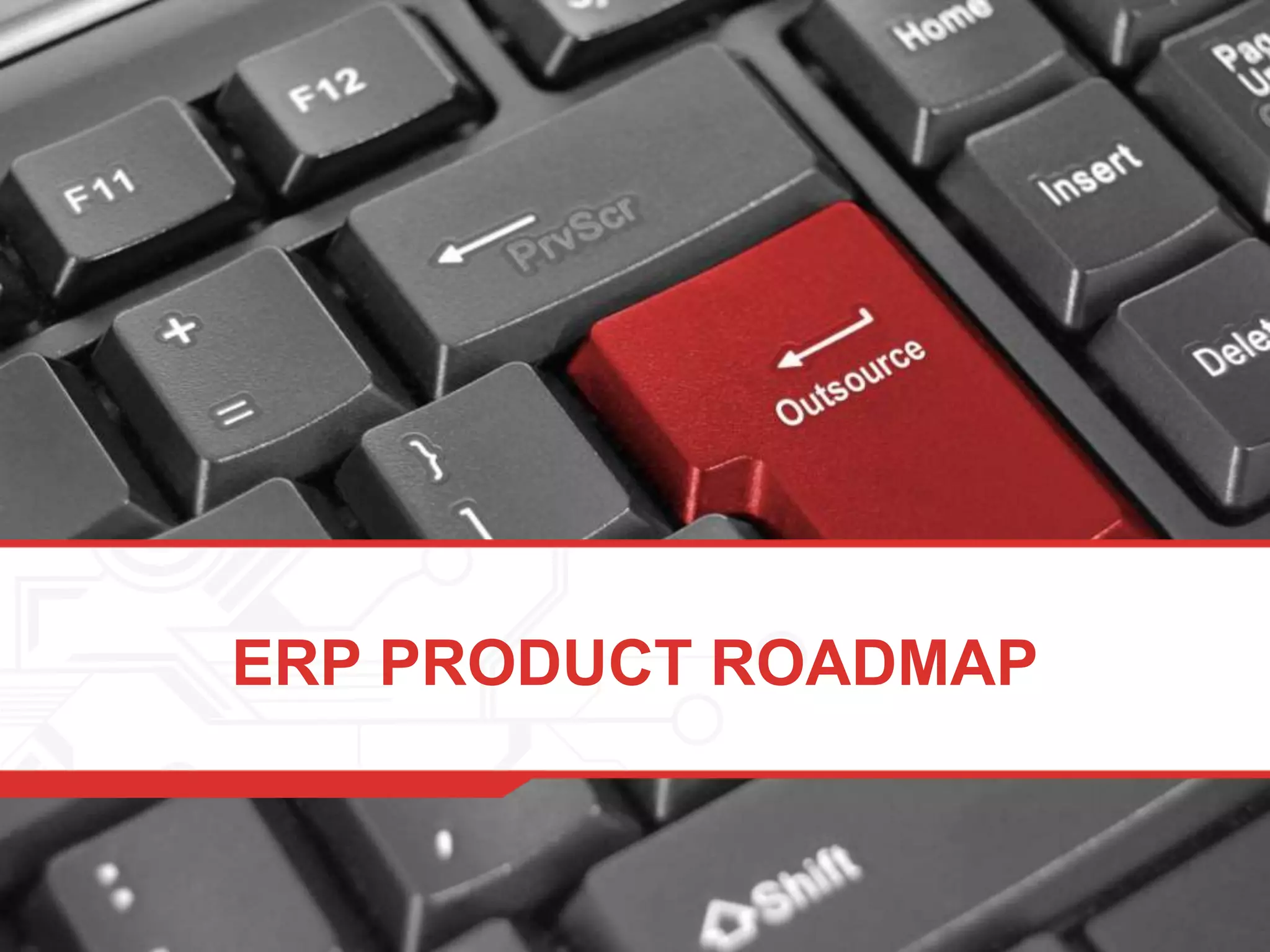 ERP PRODUCT ROADMAP
 