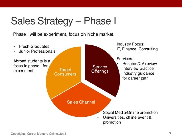 sales strategy of career mentor online sales stragegy